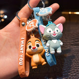 Cute Cat Squirrel Keychain