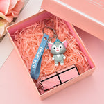 Cute Cat Squirrel Keychain