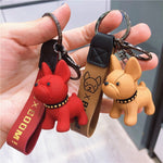 Leather Dog Keychains