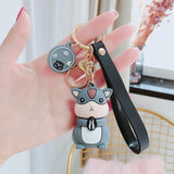 Creative personality silicone mouse key chain